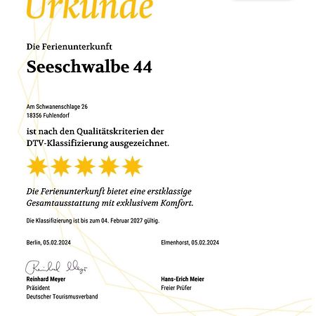 Ferienhaus Seeschwalbe 44 Fuhlendorf  Zewnętrze zdjęcie